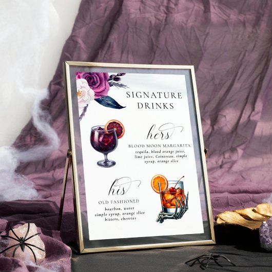 Signature Drink Paarse & Black 'Til Death Poster