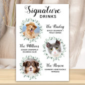 Signature Drink Pet Wedding 3 Foto Cocktail Poster