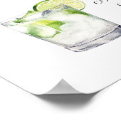 Signature Drinken Wedding Cocktail Poster (Hoek)