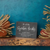 Signature drinks chalkboard sign Tabletop Plaque Fotoplaat (Zijkant)