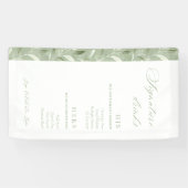 Signature Drinks Elegant Sage Green Wedding Barar  Spandoek (Horizontaal)