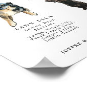 Signature Drinks Pet Wedding Bar Sign Poster (Hoek)