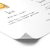 Signature Drinks Wedding Bar Sign Poster (Hoek)