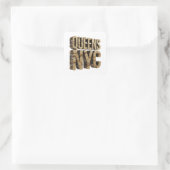 Signature Gold QUEENS NYC Sticker Ontwerp (Tas)