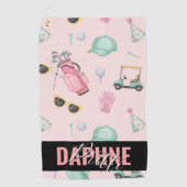 Signature Golf, mode "Daphne Pritti" chic DK Golfhanddoek (Voorkant)