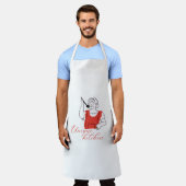 Signature Kitchen Apron – All Over Print Medium Schort (Gedragen)