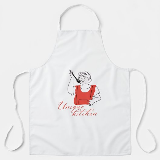 Signature Kitchen Apron – All Over Print Medium Schort (Voorkant)