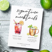 Signature Mocktails Zomer Drinken Bruiloft Menu
