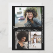 Signature Model Comp-Kaart | QR-code + 4 foto's Kaart (Achterkant)