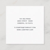 Signature Modern Mandala Square Visitekaartje (Achterkant)