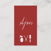 Signature Monogram Glamor Stylist Visitekaartje (Voorkant)