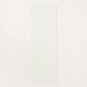 Signature Monogram Simple Elegant Ivory Yoga Mat (Achterkant)