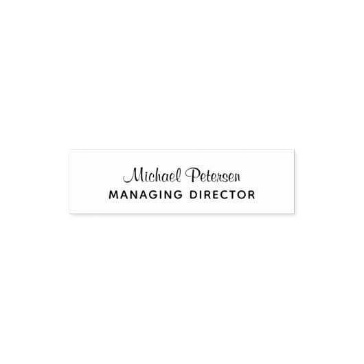 Signature name job title personalized  zelfinktende stempel (Design)