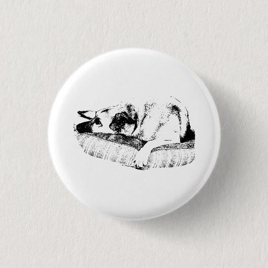 Signature Nap, Black Line-badge Ronde Button 3,2 Cm (Voorkant)