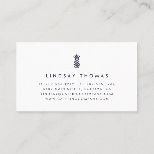 Signature Pineapple Visitekaartje (Achterkant)