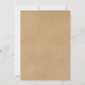 Signature Rustic Kraft 50e Verjaardag Kaart (Achterkant)