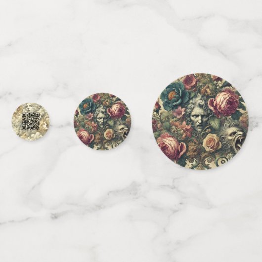 Signature Scatter — Gotisch Victoriaans Confetti (Achterkanten)