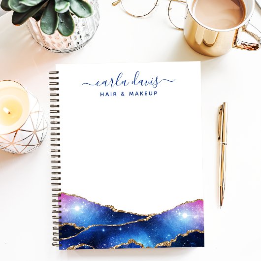 Signature Script Agate Galaxy Celestial Stars Notitieboek