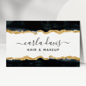 Signature Script Black and Gold Waterverf Visitekaartje