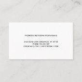 Signature Script Black Glitter Eyelashes Visitekaartje (Achterkant)