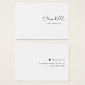 Signature Script Bracelet of Ketting Display Card Visitekaartje (Voorkant /achterkant)