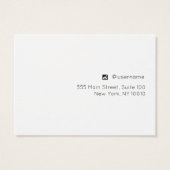 Signature Script Bracelet of Ketting Display Card Visitekaartje (Achterkant)