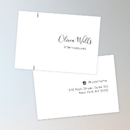 Signature Script Bracelet of Ketting Display Card Visitekaartje