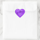 Signature Script Bright Paars gemaakt met Love Hart Sticker (Tas)