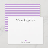 Signature Script Dankuwel Wisteria Paars Heart Notitiekaartje (Voorkant / Achterkant)