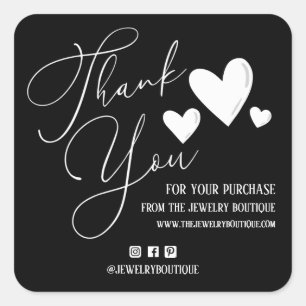 Signature Script Hearts Order Etsy Home Crafter Sq Vierkante Sticker