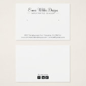 Signature Script Jewelry Earning Display Card Visitekaartje (Voorkant /achterkant)
