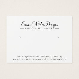 Signature Script Jewelry Earning Display Card Visitekaartje