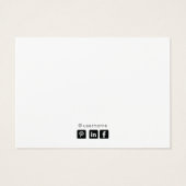 Signature Script Jewelry Earning Display Card Visitekaartje (Achterkant)