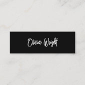 Signature Script, Modern Black Professional Mi Mini Visitekaartje (Voorkant)