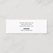 Signature Script, Modern Black Professional Mi Mini Visitekaartje (Achterkant)