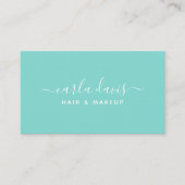 Signature Script Robins Egg Blue Calligraphy Visitekaartje (Voorkant)