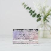 Signature Script Waterverf Paars Black Silver Afsprakenkaartje (Staand voorkant)