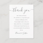 Signature Script Weddenschap Hartelijk dank Plaatskaartje (Voorkant)