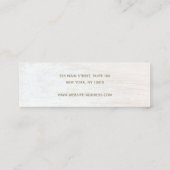 Signature Script White Wood Earring Display Mini B Mini Visitekaartje (Achterkant)