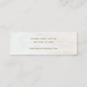 Signature Script White Wood Earring Display Mini Visitekaartje (Achterkant)