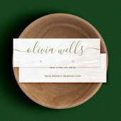 Signature Script White Wood Earring Display Mini Visitekaartje