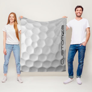 Signature Series Gepersonaliseerde Golfbal Cadeaus Fleece Deken