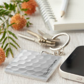 Signature Series Gepersonaliseerde Golfbal Cadeaus Sleutelhanger (Voorkant Rechts)