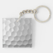 Signature Series Gepersonaliseerde Golfbal Cadeaus Sleutelhanger (Achterkant)