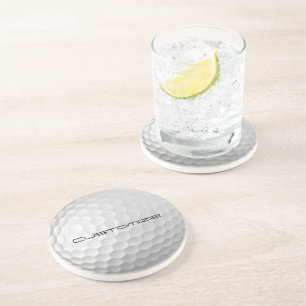 Signature Series Gepersonaliseerde Golfbal Cadeaus Zandsteen Onderzetter