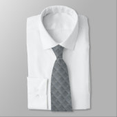 Signature Slate Gray Diamond Pattern Necktie Stropdas (Gebonden)