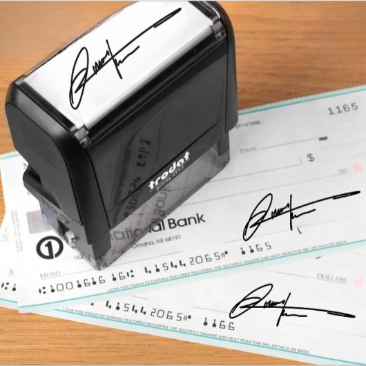 Signature Stamp | Upload Your Handwritten Name Zelfinktende Stempel