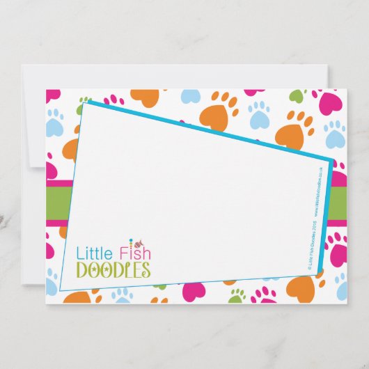 Signature: Steen 12,7 x 17,8 cm, standaard wit Kaart (Achterkant)