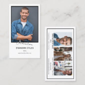 Signature Talent Calling Card | Mini Comp-Kaarten Visitekaartje (Voorkant / Achterkant)