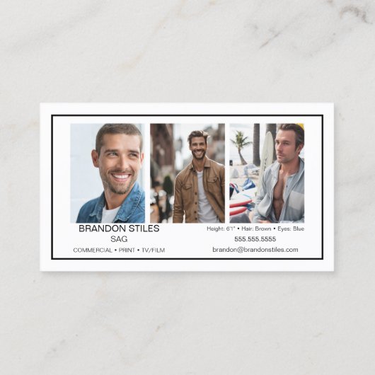 Signature Talent Calling Card | Mini Comp-Kaarten Visitekaartje (Achterkant)